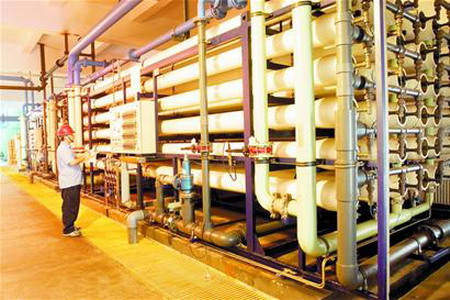 华电青岛电厂用作锅炉补给水的海水淡化系统
