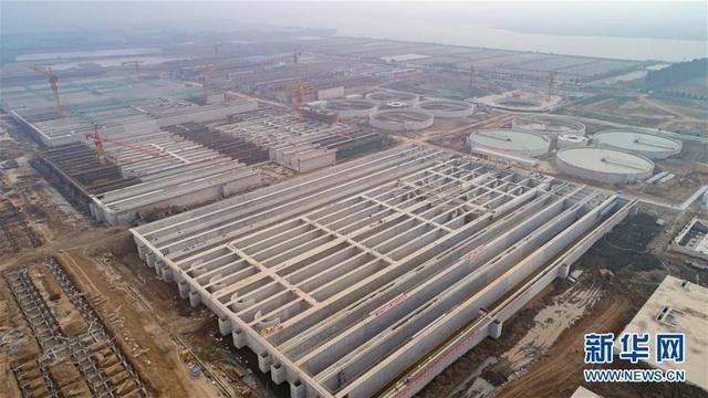 一次性建成规模最大武汉北湖污水处理厂主体工程完工