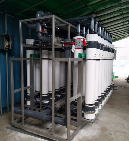 出口非洲刚果杭州天健水务双膜法饮用水制备系统启运