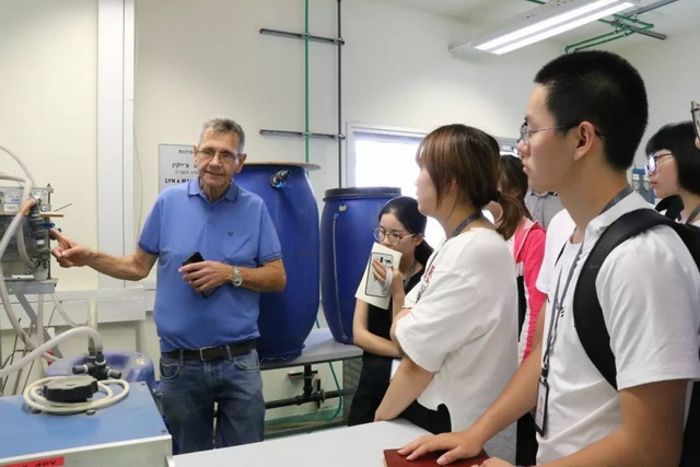 清华学子访问以色列理工学院参观拉宾海水淡化实验室