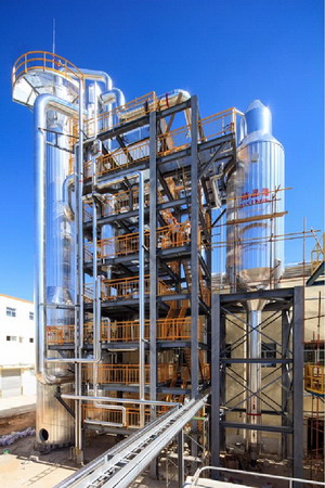 蒸发结晶装置采用热力蒸汽再压缩（TVR）