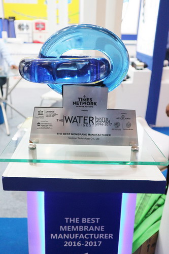 时代沃顿获得印度WDWA大奖“最佳膜制造商”荣誉桂冠