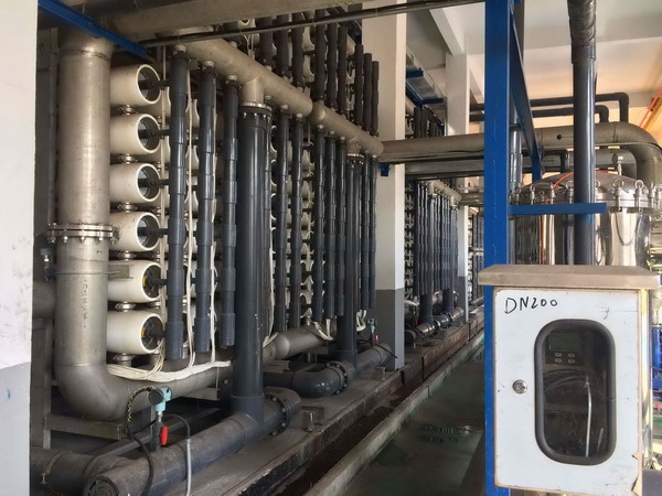 净源膜科技宁波钢铁厂项目实现了生产废水“零排放”