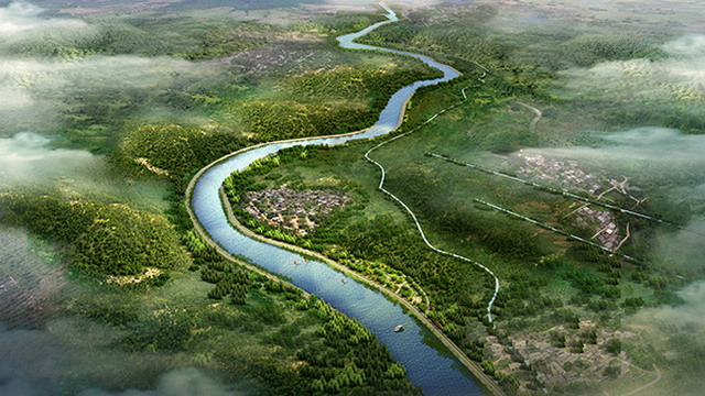 海南省澄迈县城镇水环境综合整治项目·大塘河效果图