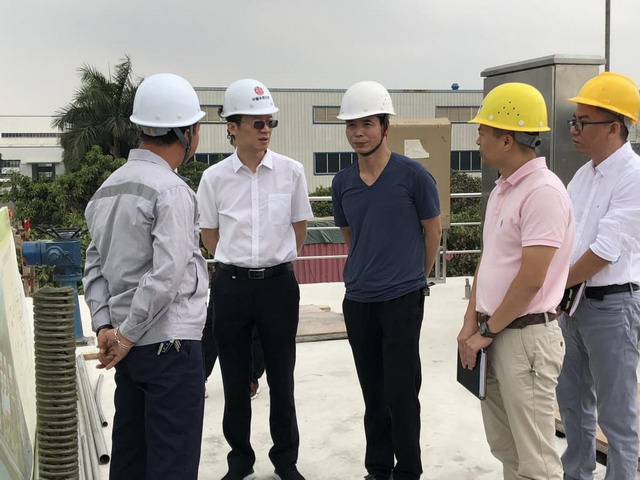 晋江市副市长庄天怀一行视察中信环境技术安东园项目